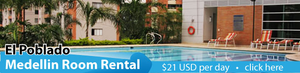 Room rent El Poblado , Room for rent in El Poblado with Pool, rent in El Poblado, Executive suite